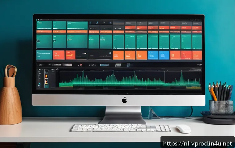 영상제작을 위한 그래픽 디자인 기초 - A professional video editing workspace showcasing a vibrant color palette focused on warm reds and o...